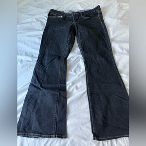 Gap wide leg dark washed jeans